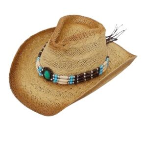 NWOT SoJourner Straw Cowboy\Cowgirl Hat Beach Hat
